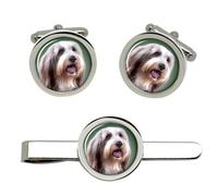 Gemelli Bearded Collie E Fermo Cravatta Set