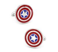 Gemelli Capitan America Gemelli in ottone di qualità colore rosso