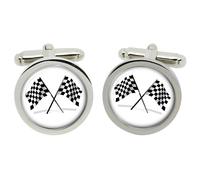 Gemelli Chequered Flags In Scatola Cromo GBP