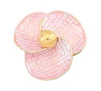 Gemelli classici con motivo rosa, sfumature di colore e placcatura in oro resistente, perfetti per matrimoni e regali aziendali, gemelli per abiti da uomo, Einheitsgröße, come descritto, come