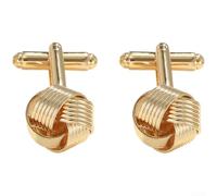Gemelli classici Twist in argento e oro (oro)