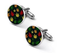 Gemelli colorati Weed1 per uomo, bottoni per camicia, accessori di gioielleria