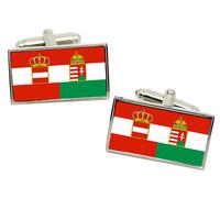 Gemelli Con Bandiera D'Austria-Ungheria In Scatola Regalo In Cromo