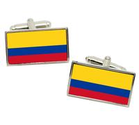 Gemelli Con Bandiera Della Colombia In Scatola Regalo In Cromo