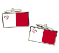 Gemelli Con Bandiera Di Malta In Scatola Regalo In Cromo