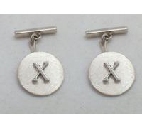 Gemelli con lettera - X - in ARGENTO 925 - iniziale - alfabeto - polsino camicia