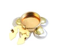 Gemelli con perle a forma di fiore per le donne eleganti clip pulsante abito camicia accessori nessuno cucito bottoni regalo clip su bottoni decorativi