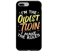 Gemelli coordinati regali di compleanno divertenti fratelli più anziani gemelli Custodia per iPhone 7 Plus/8 Plus