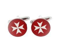 Gemelli Croce di Malta madreperla rossa
