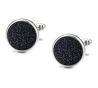 Gemelli da camicia francesi for uomo, gemelli da camicia con bottone rotondo in pietra, ideali come regali di nozze e decorazioni