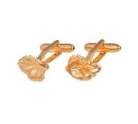 Gemelli da donna e uomo, set di gemelli a forma di foglia, in ottone, regalo di nozze per uomini