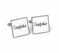 Gemelli da matrimonio da uomo, forma quadrata o circolare, bianco e nero, sposo testimone dello sposo, padre, fratello, testimone, patrigno, paggetto, Standard, Metallo, Opale nero