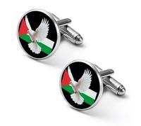 Gemelli da polso alla moda per la pace palestinese libera, divertenti gemelli da polso da uomo, accessori per camicie per lavoro e matrimonio