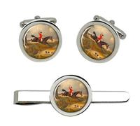 Gemelli da Polso Caccia e Disbosco Set Con Gemelli E Clip Per Cravatta GBP