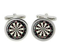 Gemelli Da Polso Per Dartboard In Scatola Di Cromo