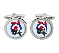 Gemelli Da Polso Per Scooter Mods In Scatola Cromata GBP