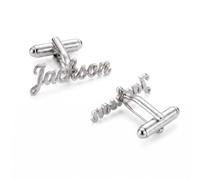 Gemelli da Polso Personalizzati per Uomo con Incisione Nome, Gemelli Matrimonio, Accessori Abbigliamento Formale Lavoro, Regalo per Sposo, Marito, Papà, Regalo Matrimonio Fidanzamento Compleanno