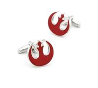 Gemelli da Polso Rebel Alliance, Simbolo Rosso e Argento, Accessori per Camicia Formale