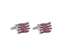Gemelli Da Uomo 1 Paio Di Gemelli Rosa Diamante Gemelli Camicia Blazer Francese Da Uomo