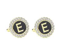 Gemelli Da Uomo 1 Paio Di Gemelli Rotondi Diamante 26 Lettera Camicia Blazer Francese Da Uomo Gemelli
