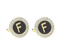 Gemelli Da Uomo 1 Paio Di Gemelli Rotondi Diamante 26 Lettera Camicia Blazer Francese Da Uomo Gemelli