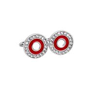 Gemelli Da Uomo 1 Paio Di Gemelli Rotondi Diamante Gemelli Camicia Blazer Francese Da Uomo