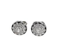Gemelli Da Uomo 1 Paio Di Gemelli Rotondi Diamante Gemelli Camicia Blazer Francese Da Uomo
