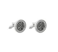 Gemelli Da Uomo 1 Paio Di Gemelli Rotondi Diamante Gemelli Camicia Blazer Francese Da Uomo
