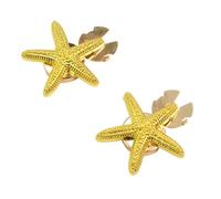 Gemelli da Uomo 2 pezzi Gemelli in lega a forma di stella marina for uomo, copribottoni for camicia da smoking, accessori for abbigliamento formale