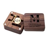 Gemelli da uomo classici per camicia da smoking gemelli e accessori per camicie unici per sposo d'affari matrimonio gioielli in argento regalo per uomo, Square-2, Acciaio inossidabile, metallo.