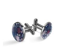 Gemelli da uomo, con coralli e conchiglie del mondo oceanico, gemelli classici neri per camicia, matrimonio, lavoro, compleanno, gioielli regalo