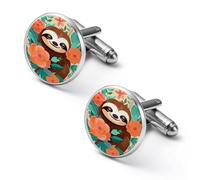 Gemelli da uomo con delfini e arcobaleno, perfetti per lo smoking, set di 2 gemelli, accessori di gioielleria alla moda.