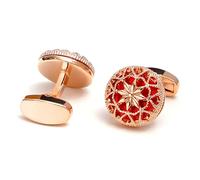 Gemelli da uomo con design traforato, perfetti da abbinare a diversi abiti formali e gemelli per abiti in diverse occasioni, Einheitsgröße, come descritto, come descritto
