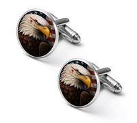 Gemelli da uomo Fierce Tiger, set di 2 gemelli da smoking, accessori di gioielleria alla moda