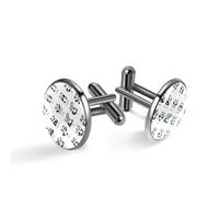 Gemelli da uomo, gemelli da uomo, motivo panda con diverse pose e umori, gemelli classici neri per camicia, matrimonio, lavoro, compleanno, gioielli regalo