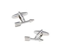 Gemelli da uomo, gemelli in ottone a forma di freccia, per smoking, matrimoni, ecc, Ottone, acciaio inossidabile, Nessuna pietra preziosa