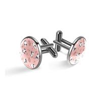 Gemelli da uomo, graziosi panda in diverse pose, motivo a righe, gemelli classici neri per camicia, matrimonio, lavoro, compleanno, gioielli regalo