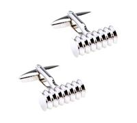 Gemelli da uomo in acciaio inossidabile, set di 5 forme geometriche, accessori per camicie eleganti multi-design,Colore 22,Taglia unica