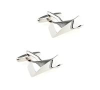 Gemelli da uomo in acciaio inossidabile, set di 5 forme geometriche, accessori per camicie eleganti multi-design,Colore 20,Taglia unica