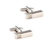 Gemelli da uomo in acciaio inossidabile, set di 5 forme geometriche, accessori per camicie eleganti multi-design,Colore 2,Taglia unica