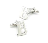 Gemelli da uomo in ottone con lettere, 26 modelli dell'alfabeto inglese, accessori per camicie formali,Colore 3,Taglia unica