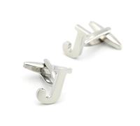 Gemelli da uomo in ottone con lettere, 26 modelli dell'alfabeto inglese, accessori per camicie formali,Colore 7,Taglia unica