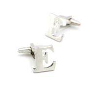 Gemelli da uomo in ottone con lettere, 26 modelli dell'alfabeto inglese, accessori per camicie formali,Colore 8,Taglia unica