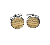 Gemelli da uomo, regalo aziendale con note di strumento musicale, gemelli da uomo, gemelli per camicia da smoking, gemelli classici per testimoni dello sposo, gemelli da matrimonio per padre, marito