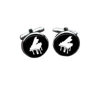 Gemelli da uomo, regalo aziendale con note di strumento musicale, gemelli da uomo, gemelli per camicia da smoking, gemelli classici per testimoni dello sposo, gemelli da matrimonio per padre, marito