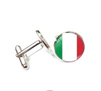 Gemelli da uomo, regalo aziendale, motivo bandiera nazionale italiana, gemelli da uomo, gemelli per camicia da smoking, gemelli classici per testimoni dello sposo, gemelli da matrimonio per padre
