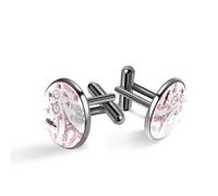 Gemelli da uomo, romantici viaggi a Parigi Torre Eiffel modello gemelli per uomo, gemelli classici neri per abito camicia matrimonio lavoro compleanno gioielli regalo