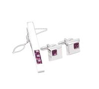 gemelli da uomo, Set di fermacravatta for gemelli da uomo in stile semplice