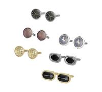 Gemelli Da Uomo Set di fermacravatta for gemelli vintage | Set di gemelli vintage da 6/12 paia con fermacravatta da avvocato