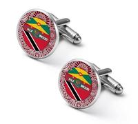 Gemelli da uomo, spille da camicia, spille, fibbie, bottoni per abito da lavoro, accessori per smoking con bandiera di Grenada e bandiera di Trinidad e Tobago, 2,0 cm, stile-7